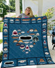 SHARK PATTERN BLANKET