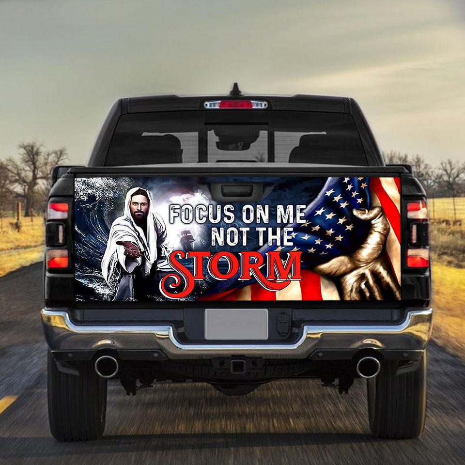 Jesus Focus On Me Not The Stotruck Tailgate Decal Sticker Wrap Jesus Tailgate Wrap Decals For Trucks