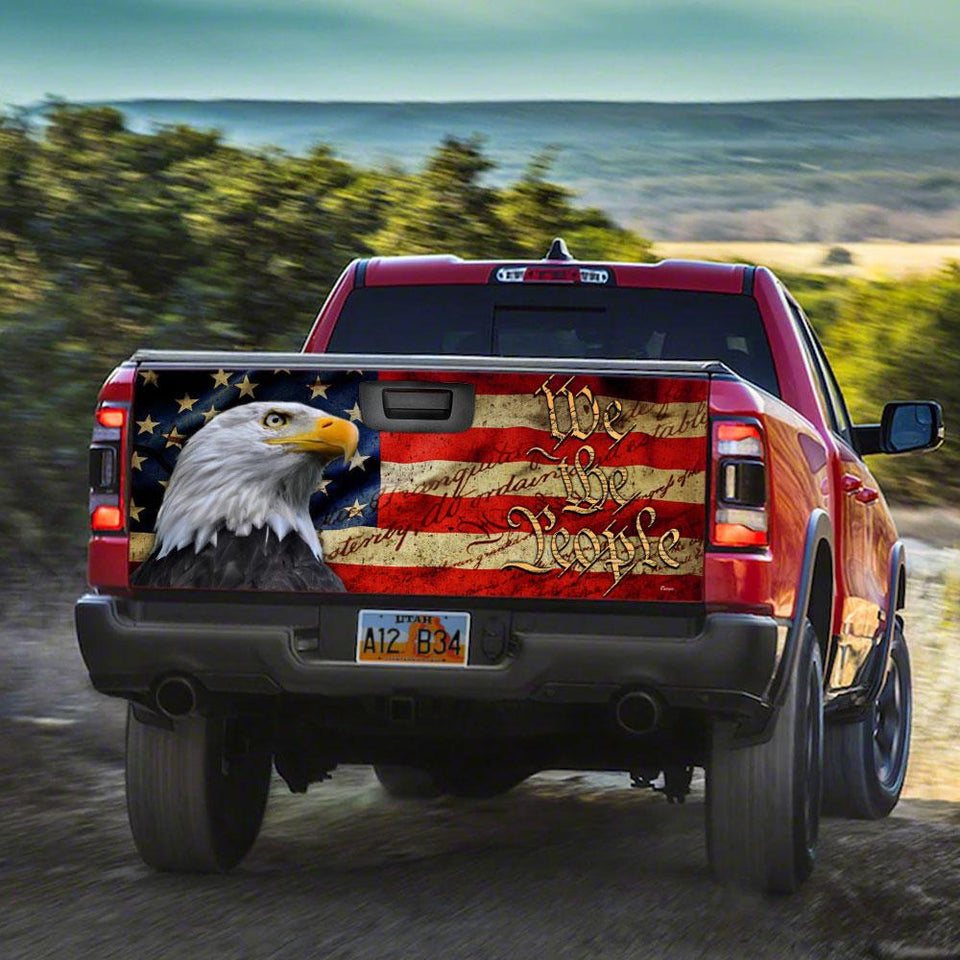 We The People Patriots truck Tailgate Decal Sticker Wrap Tailgate Wrap Decals For Trucks