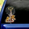 Black King Crack Sticker Custom Fun Bumper Stickers Best Friend Gifts - General die-cut waterproof vinyl sticker decal
