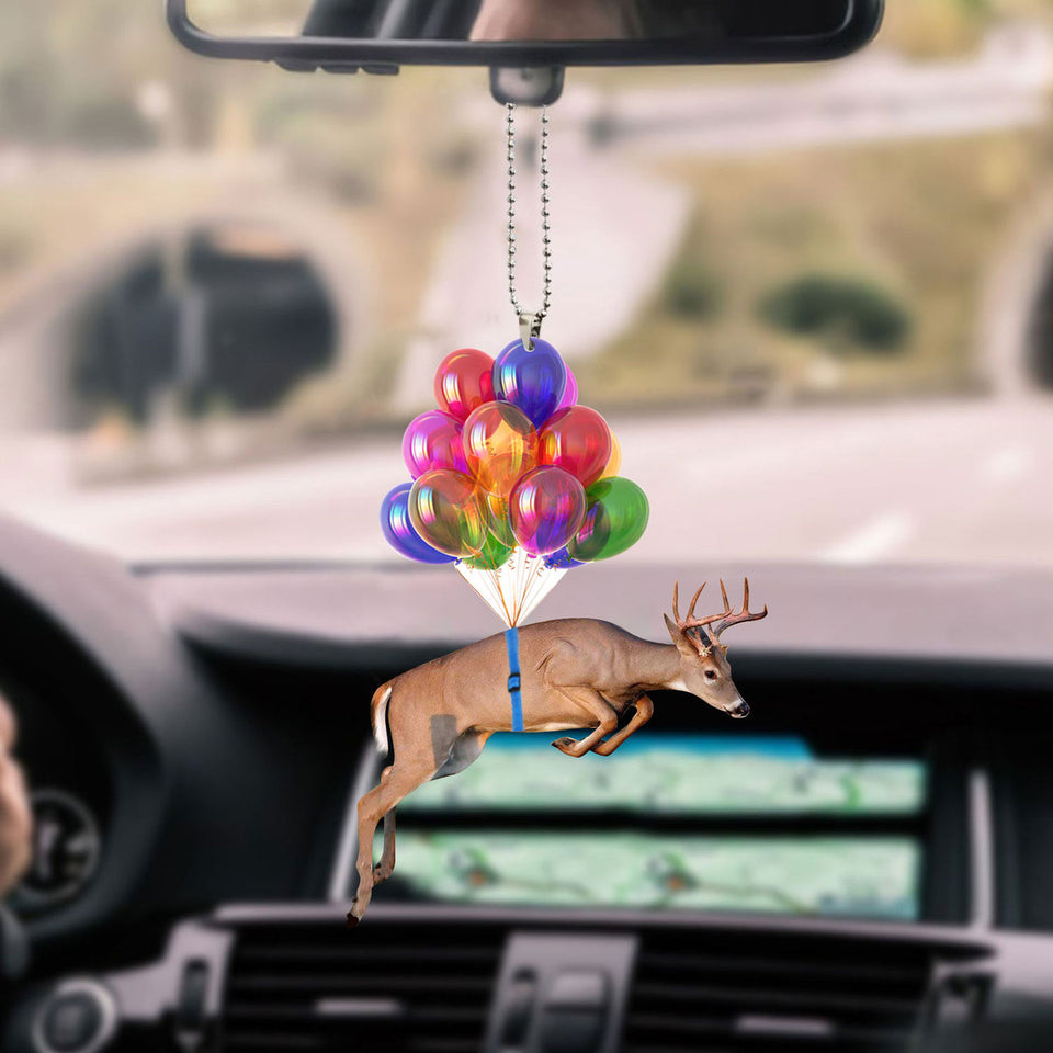 Car Christmas Ornaments Happy Car Garnishment Anniversary Gifts For Him - Hunting / Deer holiday keepsake Christmas tree hanging ornament preview