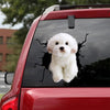 Maltese Crack Sticker Emoji You Cute Vinyl Graphics Mother's Day Gift Ideas - Dog Lovers die-cut waterproof vinyl sticker decal