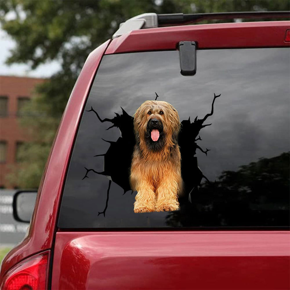 Briard Crack Sticker For Car Corny Jokes Decal Stickers Best Gift For Girlfriend - General die-cut waterproof vinyl sticker decal