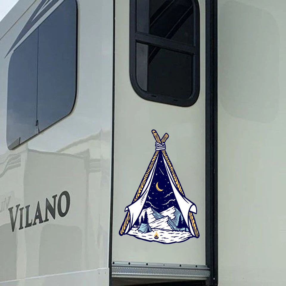 Camping Crack Head Decal Funny Pictures Laptop Stickers Christmas Gifts For Dad - Family & Home die-cut waterproof vinyl sticker decal