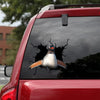 Penguin Crack Decals For Walls A Cute Kiss Cut Stickers Gifts For Girlfriend - Wildlife & Nature die-cut waterproof vinyl sticker decal