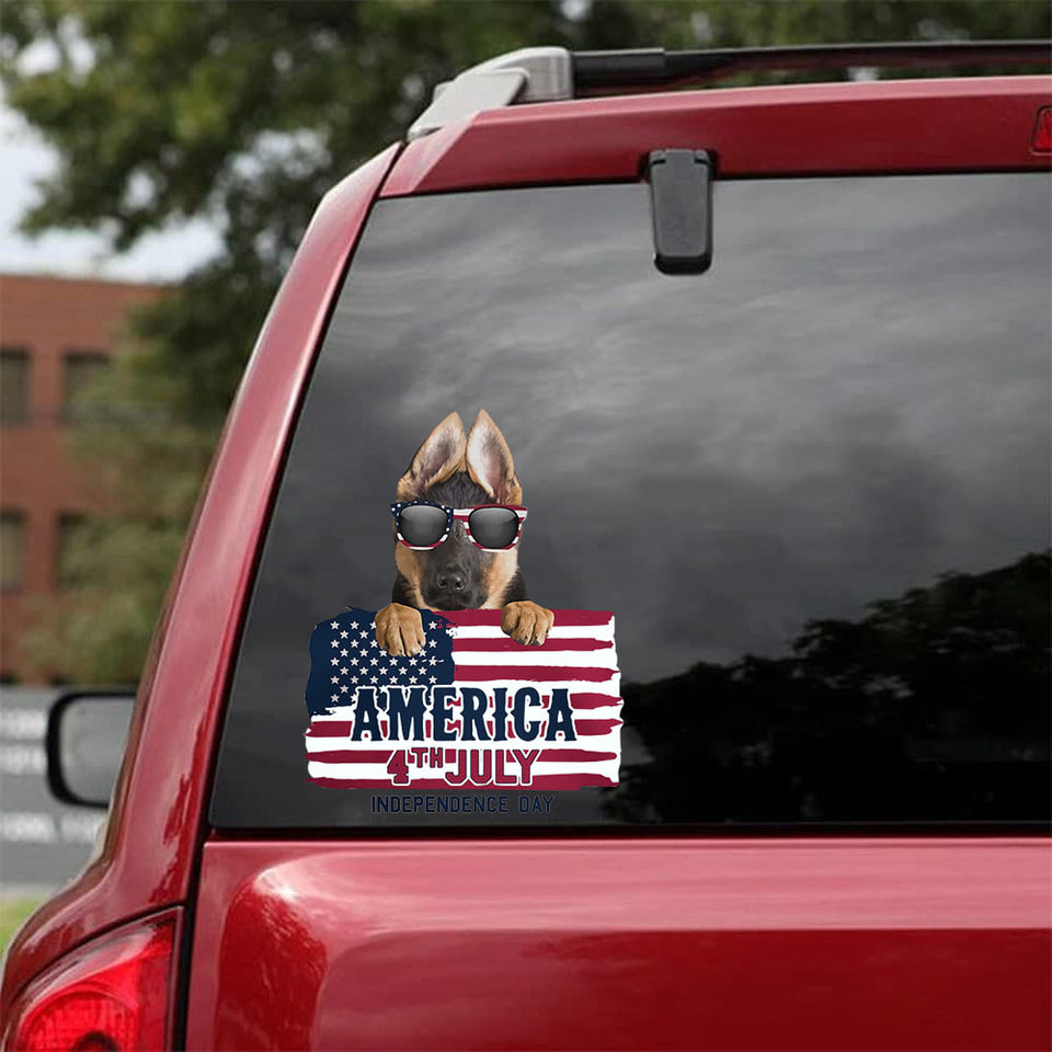 [bh0478-snf-tnt]-german-shepherd-crack-car-sticker-dogs-lover
