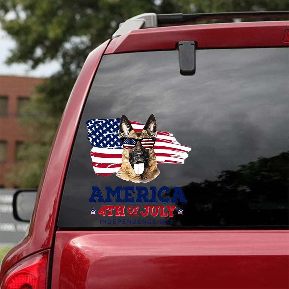 [bh0479-snf-tnt]-german-shepherd-crack-car-sticker-dogs-lover