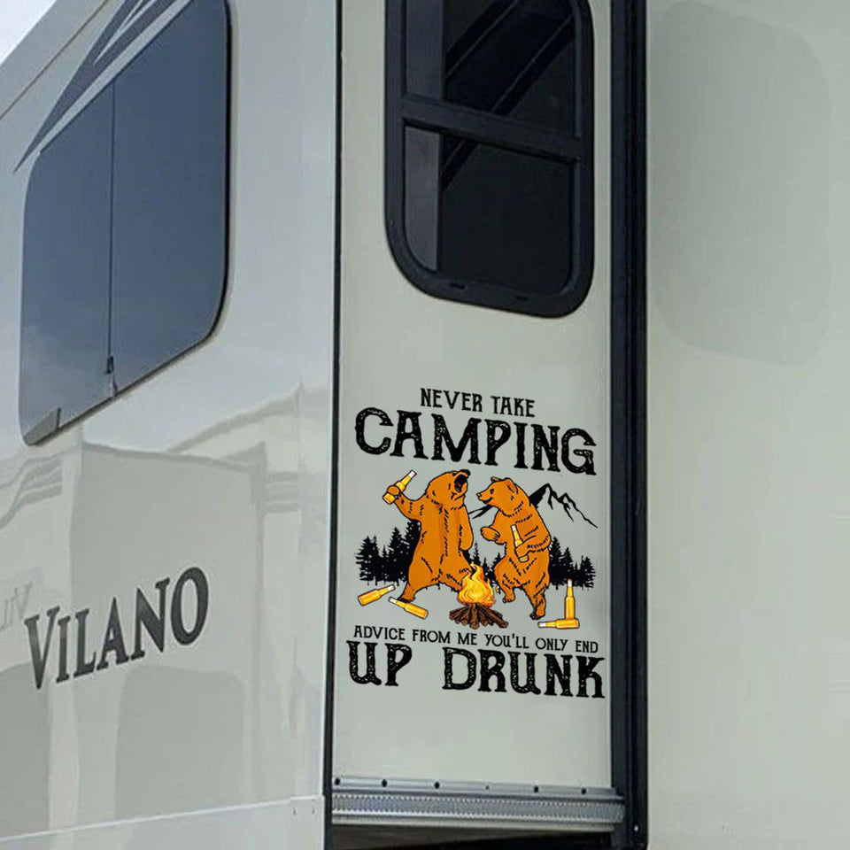 Camping Sticker Car Hot Bumper Sticker Maker Housewarming Gifts - General die-cut waterproof vinyl sticker decal