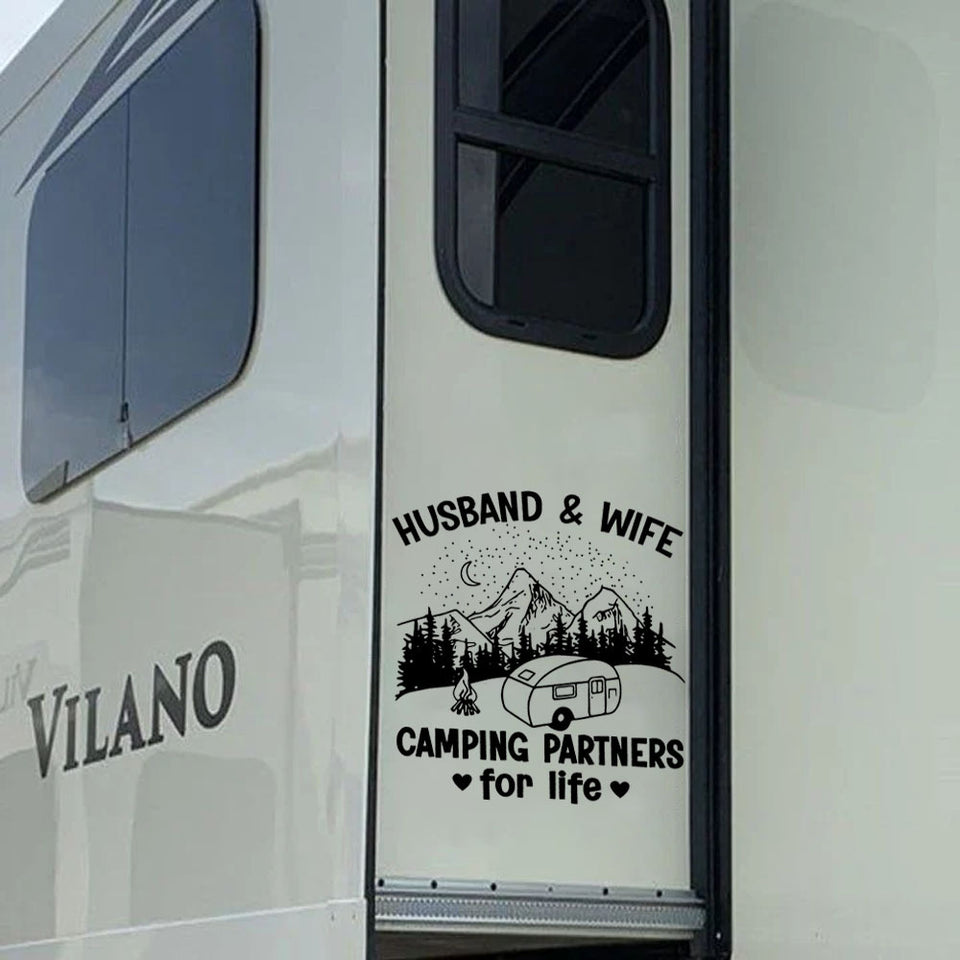 Camping Sticker Car Window Happy Custom Stickers Christmas Gifts For Sister - General die-cut waterproof vinyl sticker decal