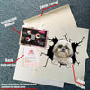 Shih Tzu Crack Decal Sticker Car Humor Waterproof Labels For Bottles Photo Gifts