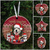 Christmas Begins With Husky Ceramic Ornament Christmas Home Decor