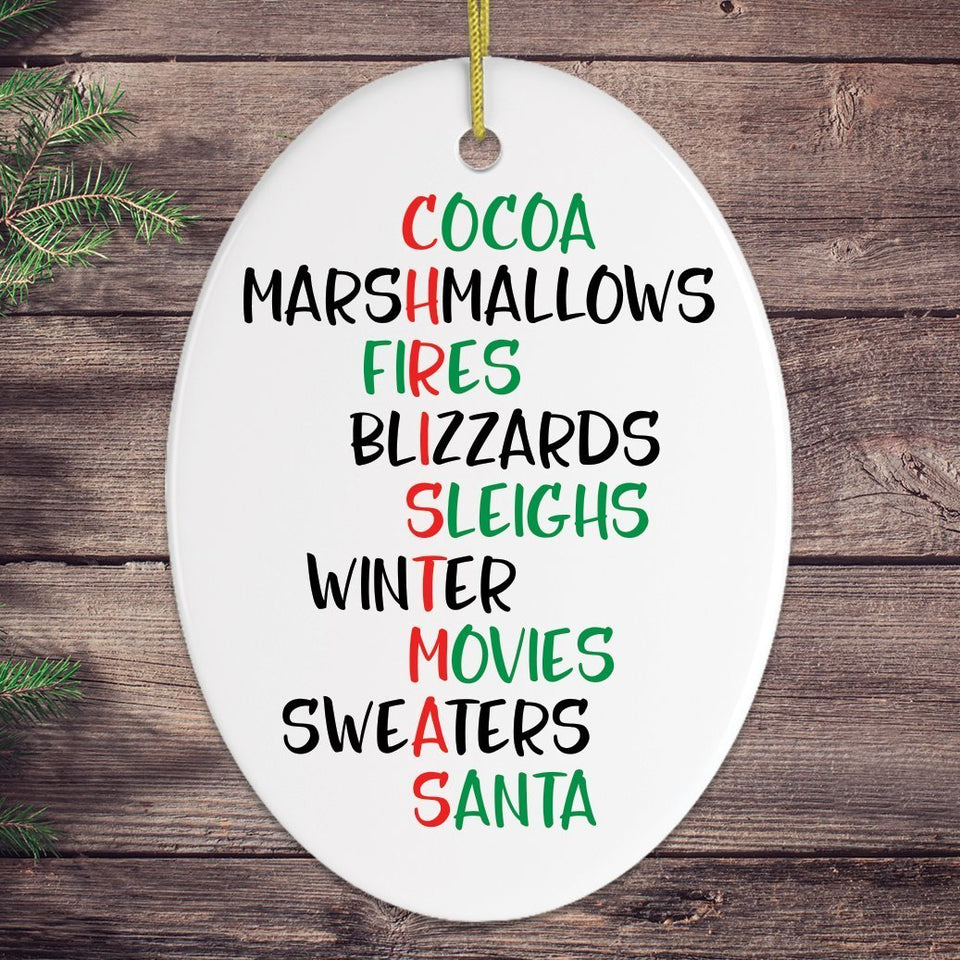 Christmas Favorites Ornament