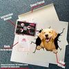 Golden Retriever Crack Decals Super Cute Clear Stickers Gifts For Him - durable UV resistant bumper and tumbler decal detail