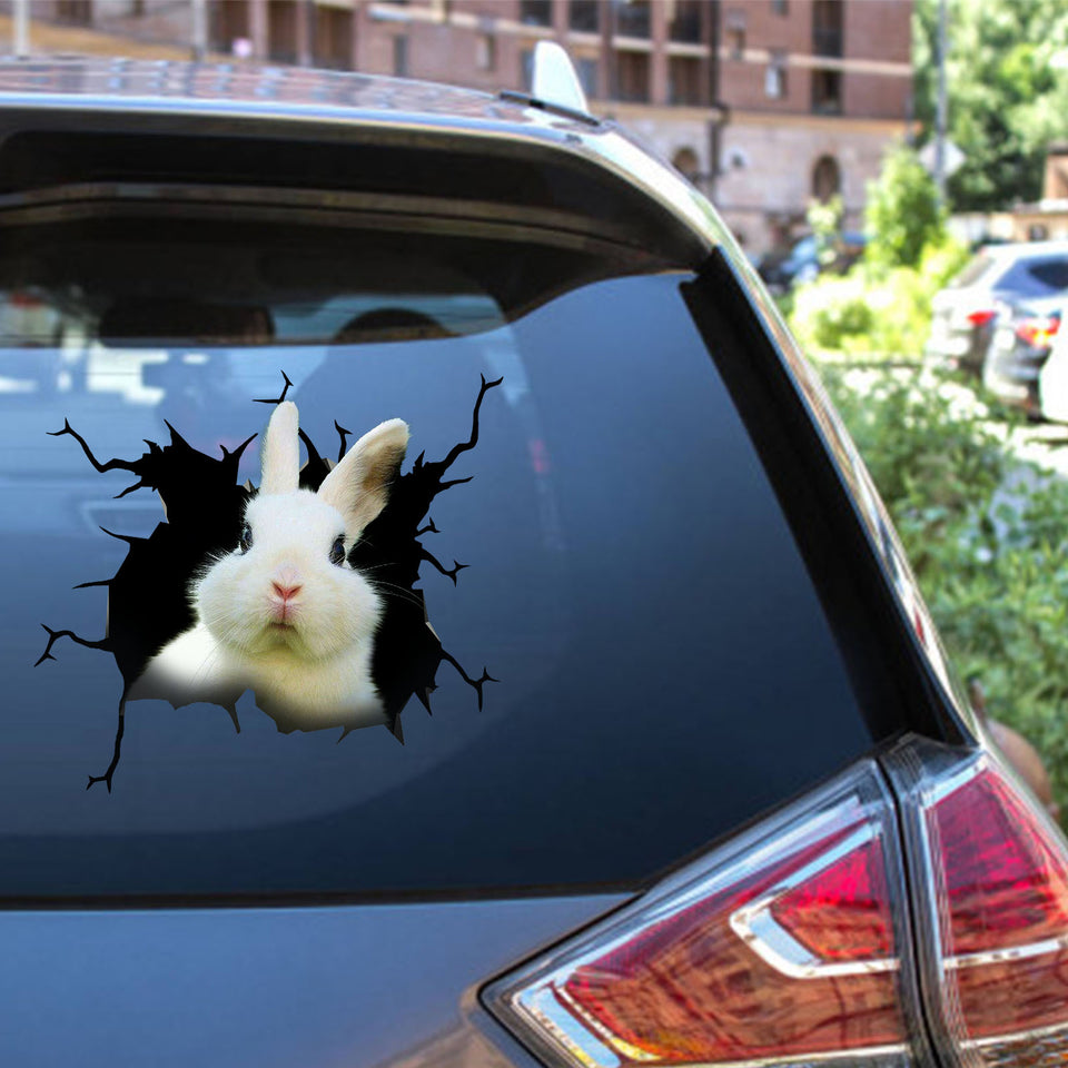 Rabbit Crack Bone Sticker Cute Custom Sticker Sheets Gift Sets - Wildlife & Nature die-cut waterproof vinyl sticker decal