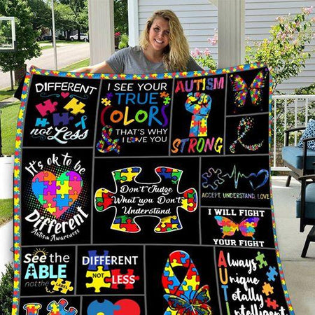 Autism Awareness Blanket K1165