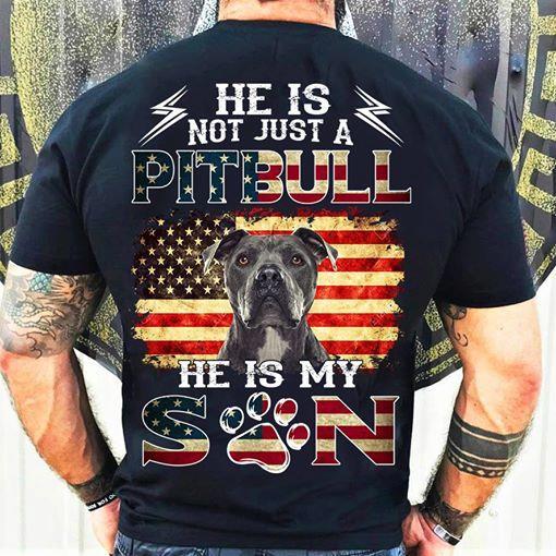He is Not Just a Pitbull He is My Son 2D T-shirt K1162