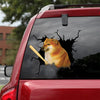 Doge Crack Sticker Design Cuteness Overloaded Waterproof Sticker Paper Anniversary Gifts For Her - General die-cut waterproof vinyl sticker decal