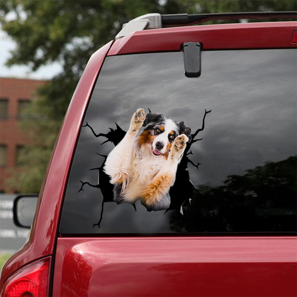 [dt0075-snf-lad]-australian-shepherds-crack-car-sticker-dogs-lover