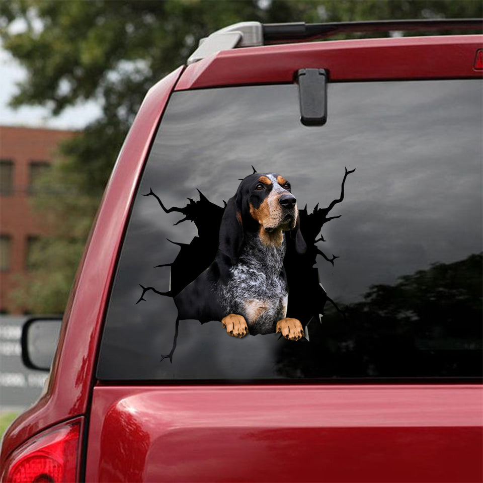 [dt0083-snf-lad]-bluetick-coonhounds-crack-car-sticker-dogs-lover