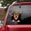 Airedale Crack Sticker For Back Window Wiper Kawaii Clear Sticker Paper Gifts For Girlfriend - Dog Lovers die-cut waterproof vinyl sticker decal