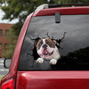 American Bulldog Crack Decal For Rear Window Wiper Happy Big Stickers Birthday Gifts For Dad - Dog Lovers die-cut waterproof vinyl sticker decal