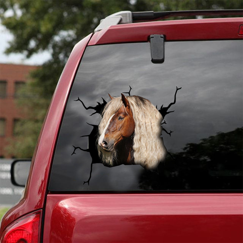 Black Forest Horse Crack Sticker Decals Cute A Face Stickers Christmas Gifts For Teens - Horse Lovers die-cut waterproof vinyl sticker decal