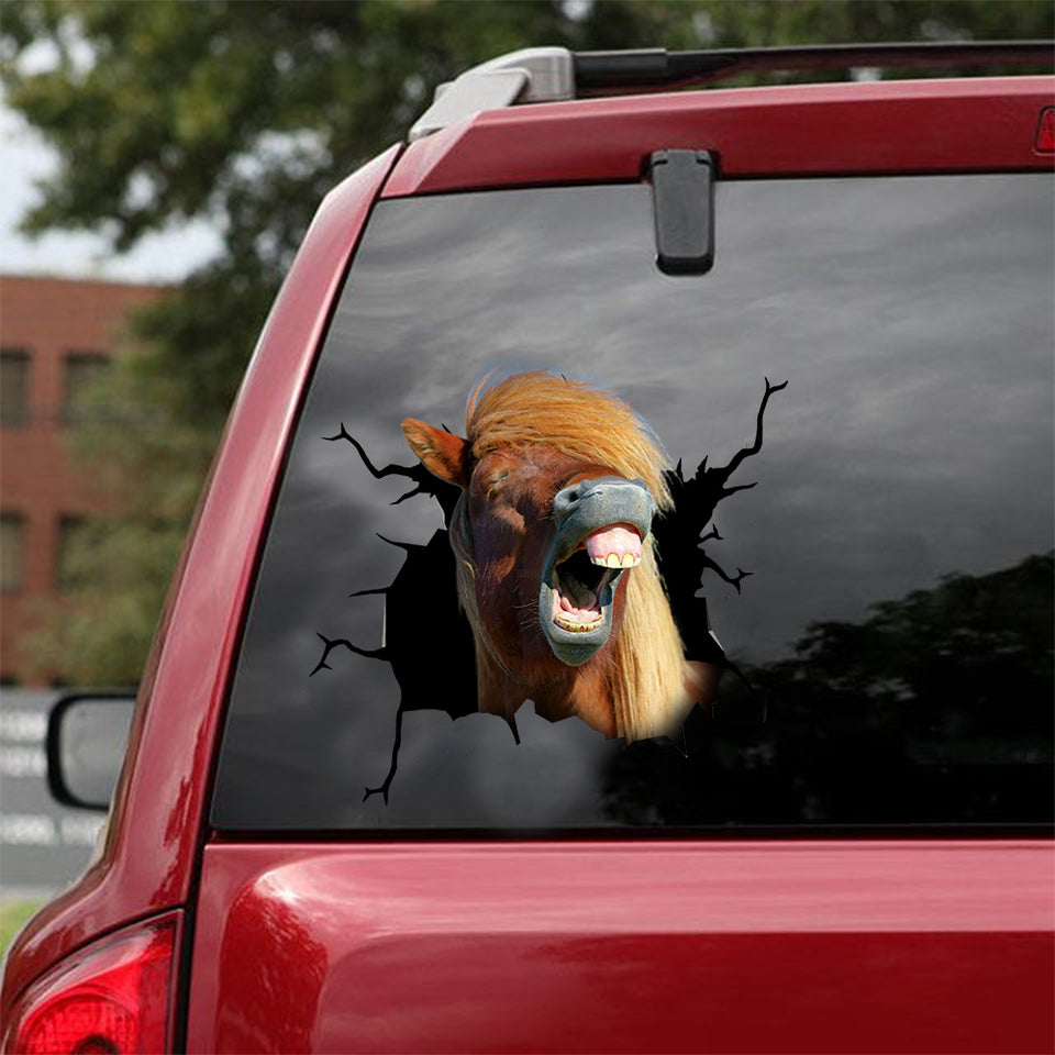 Icelandic Horse Crack Sticker Kawaii Lovable Decals Stickers Valentines Day Ideas For Him - Horse Lovers die-cut waterproof vinyl sticker decal