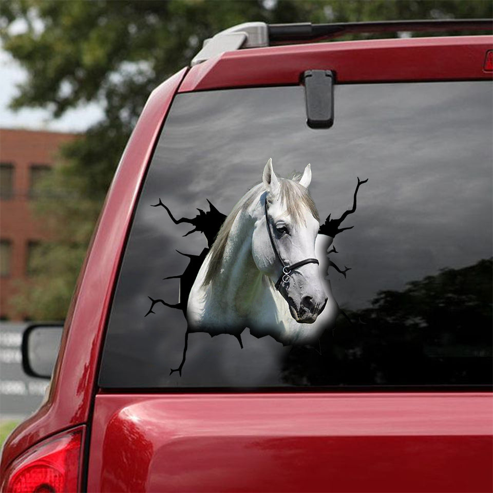 Andalusian Horse Crack Decal For Rear Window Wiper Cuteness Overloaded Custom Sticker Labels Gift Ideas For Coworkers - Horse Lovers die-cut waterproof vinyl sticker decal