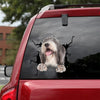 Old English Sheepdog Crack Sticker Sheets Lovely Window Decals For Business Gifts For Men - General die-cut waterproof vinyl sticker decal