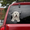 Old English Sheepdog Crack Decal For Car Window Nice Vinyl Sticker Maker Birthday Gifts For Men - General die-cut waterproof vinyl sticker decal