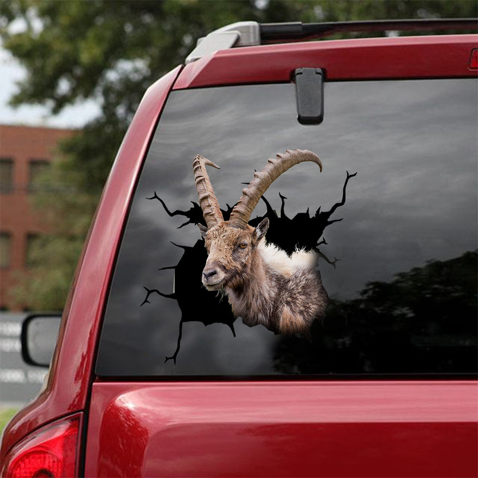 Ibex Crack Sticker Door Be Cute Stickers Unique Gift For Boyfriend - General die-cut waterproof vinyl sticker decal