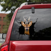 Roe Deer Crack Decal Sticker Car Pretty Car Decals Birthday Present - Hunting / Deer die-cut waterproof vinyl sticker decal