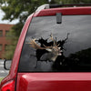 Fallow Deer Crack Sticker Car Window Cute A Sticker Sheets 25th Anniversary Gifts - Hunting / Deer die-cut waterproof vinyl sticker decal