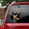Red Deer Crack Duck Decal Your Cute Jeans Vinyl Labels Gifts For Teens - Hunting / Deer die-cut waterproof vinyl sticker decal