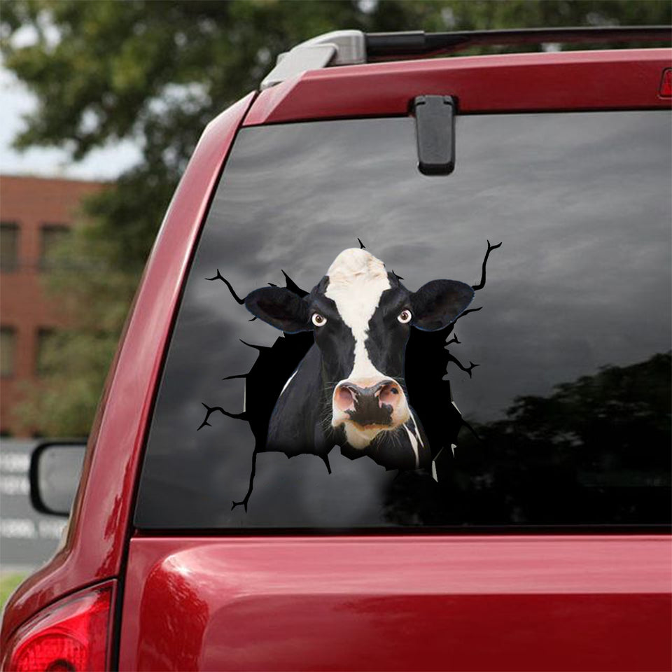 Dairy Cattle Crack Decal Sticker Car Likeable Small Stickers Cute Gifts For Girlfriend - Cattle / Farm die-cut waterproof vinyl sticker decal
