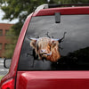 Highland Cattle Crack Decal For Car Window Likeable Custom Die Cut Stickers Best Gifts 2021 - Cattle / Farm die-cut waterproof vinyl sticker decal