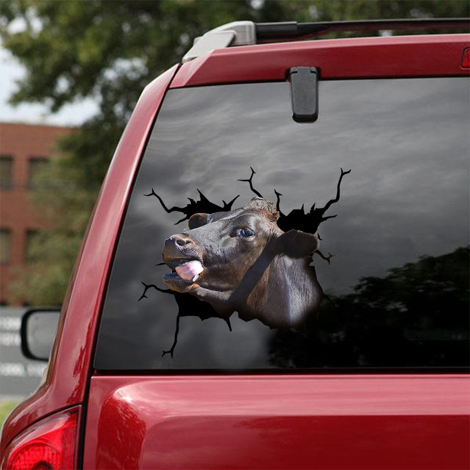 Angus Cattle Crack Sticker Sheets Funny Big Stickers Keychains - Cattle / Farm die-cut waterproof vinyl sticker decal