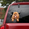 Cavalier King Charles Spaniel Crack Sticker Sheets Cool Custom Stickers Anniversary Gifts For Her - Dog Lovers die-cut waterproof vinyl sticker decal