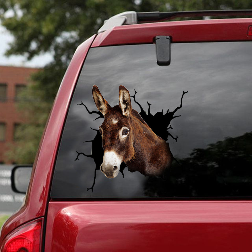 Mule Crack Sticker Cute Funny Gifs Window Stickers Mother's Day Gifts From Daughter - Horse Lovers die-cut waterproof vinyl sticker decal