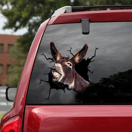 Mule Crack Decal Sticker Car Cool Vinyl Decals Valentines Ideas - custom sticker applied on car truck window preview