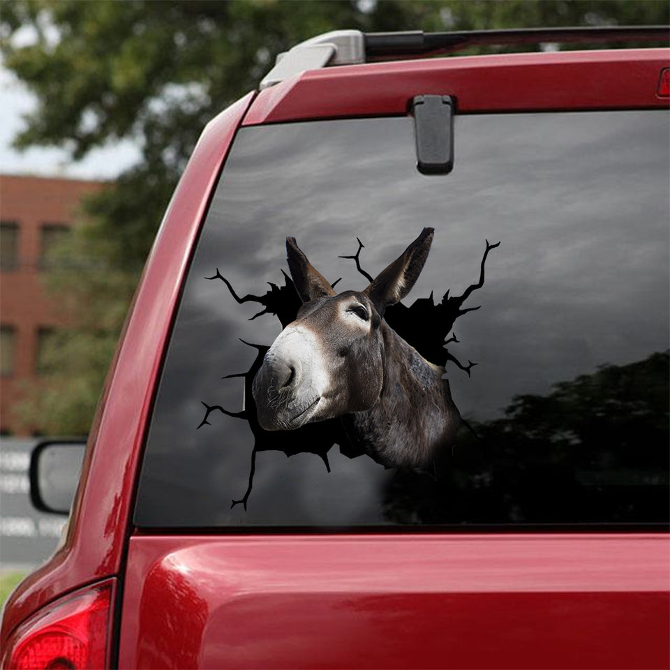 Mule Crack Car Decal Custom Funny Birthday Memes Dot Stickers Anniversary Gifts For Men - custom sticker applied on car truck window preview