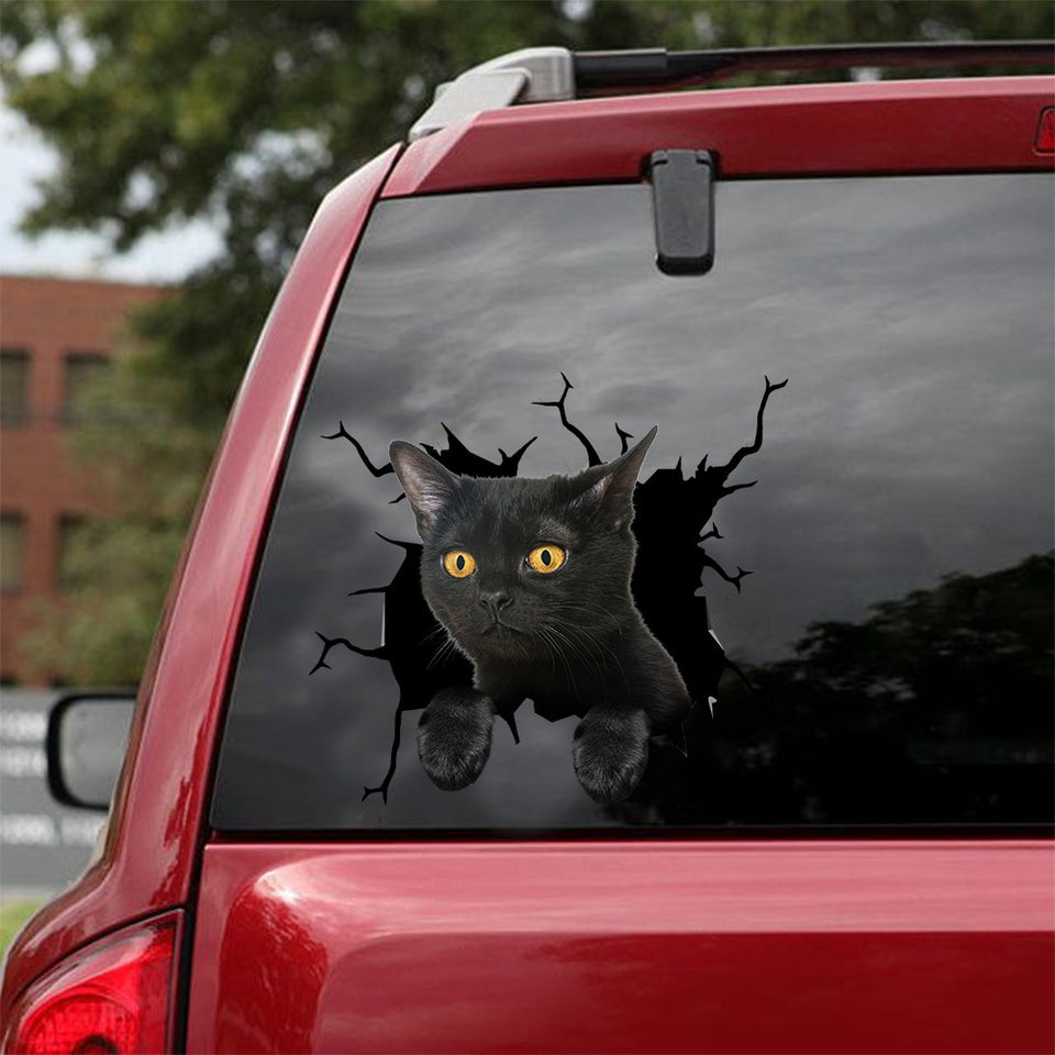 Dachshund Crack Sticker Box The Cutest Car Decal Stickers Christmas Gifts For Men - Dog Lovers die-cut waterproof vinyl sticker decal