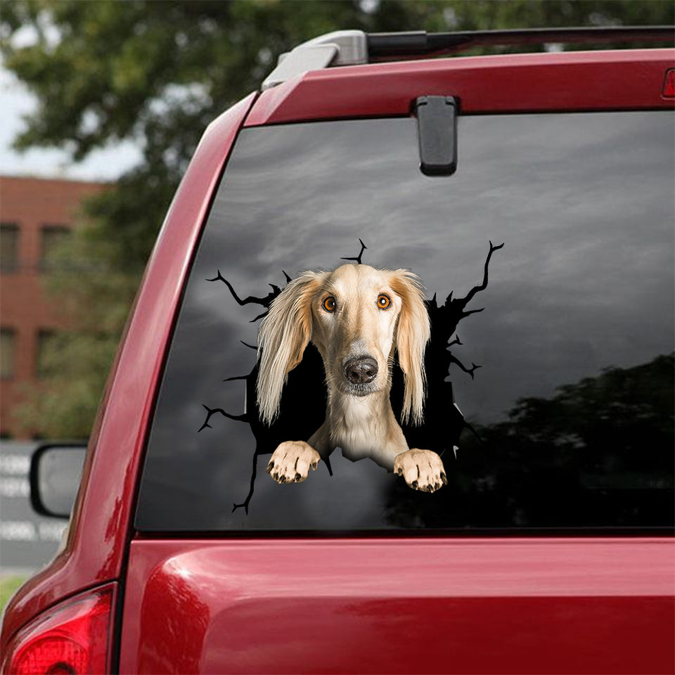 [dt0409-snf-tnt]-saluki-crack-car-sticker-dogs-lover