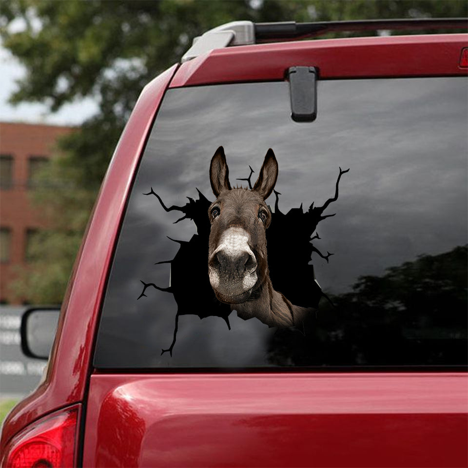 Donkey Crack Decal For Car Window Fun Custom Decal Stickers Dads Fathers Day Gifts - General die-cut waterproof vinyl sticker decal