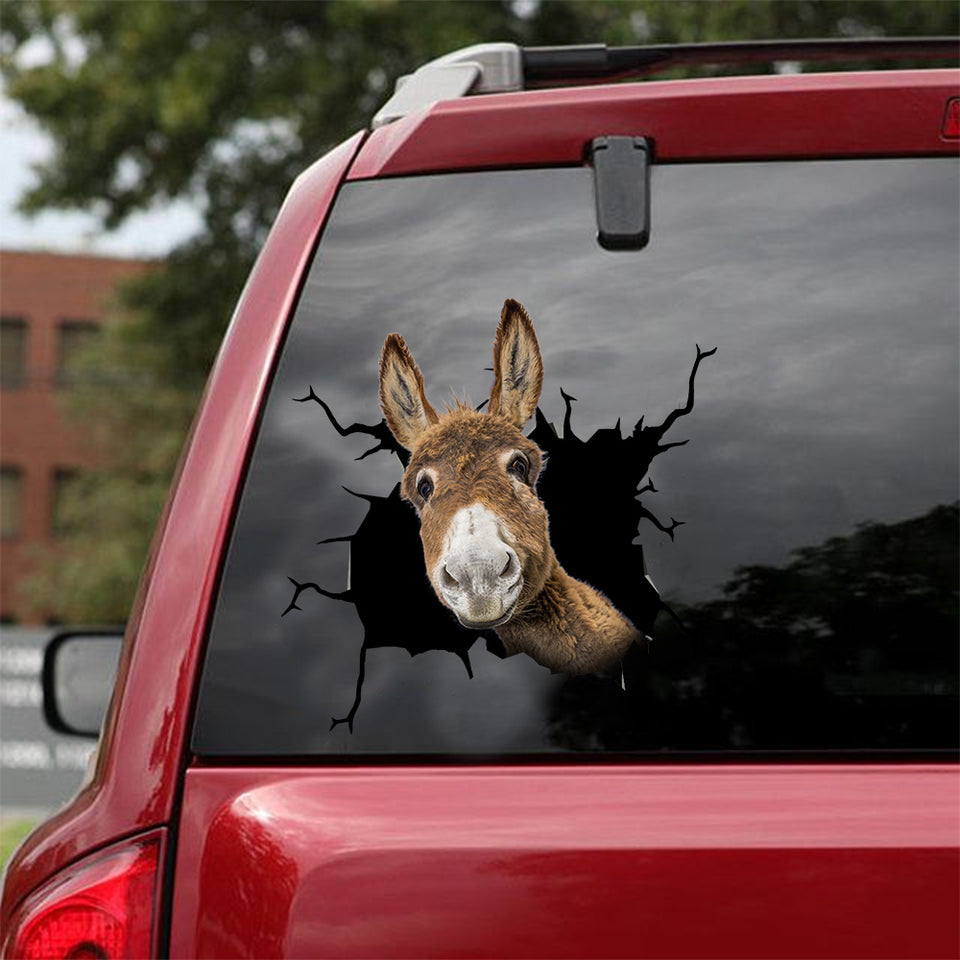 Donkey Crack Decal Car Funny Water Bottle Labels Valentines Ideas - General die-cut waterproof vinyl sticker decal