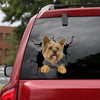Yorkshire Crack Mom Car Decal Funny Pictures Vinyl Letter Stickers Long Distance Relationship Gifts - Dog Lovers die-cut waterproof vinyl sticker decal