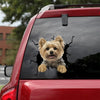 Yorkshire Crack Stickers For Scrapbooking The Cutest Custom Car Stickers Gift Ideas For Sister - Dog Lovers die-cut waterproof vinyl sticker decal