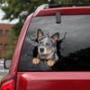 Australian Cattle Dog Crack Sticker Car Window Kawaii Sticker Paper Retirement Gifts For Women - Dog Lovers die-cut waterproof vinyl sticker decal