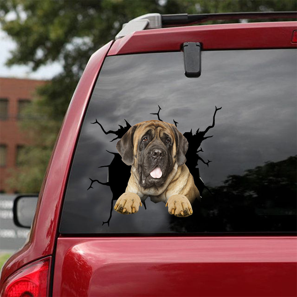 [dt0788-snf-tnt]-english-mastiff-crack-car-sticker-dog-lovers