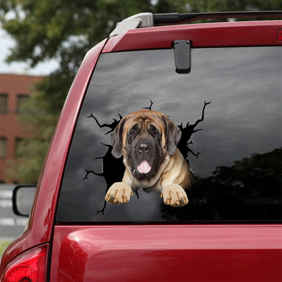 [dt0796-snf-tnt]-english-mastiff-crack-car-sticker-dog-lovers